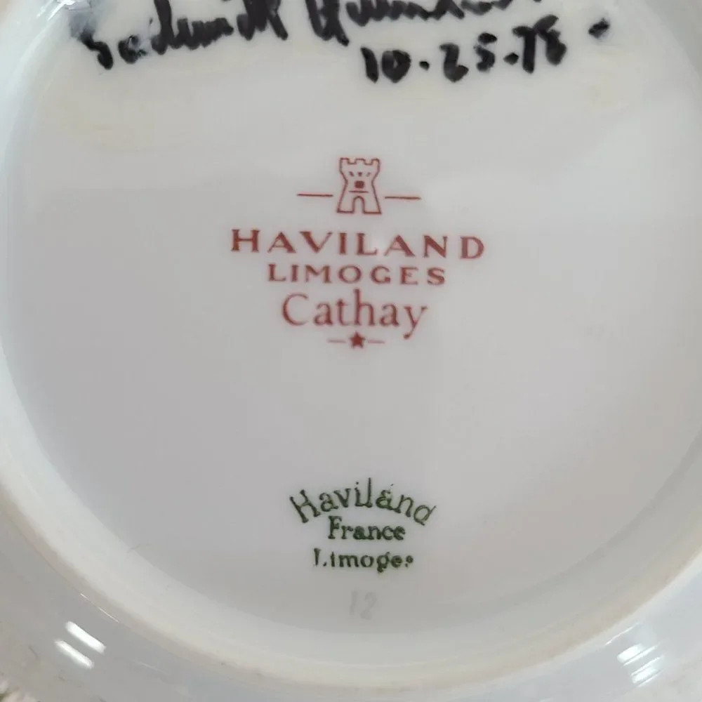 Signed F. Haviland Limoges France Cathay 5